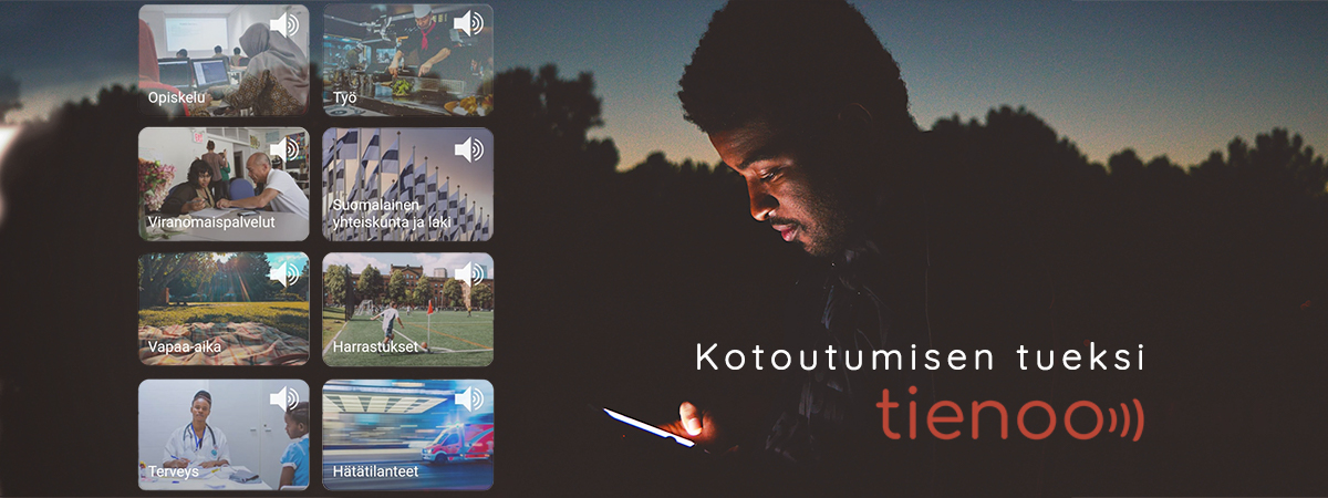 Kuvakaappaus Tienoo.fi-sivuston etusivusta.